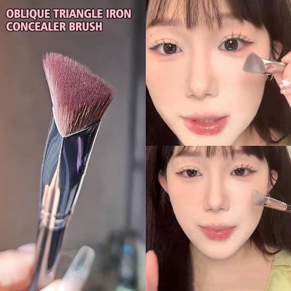 Skrå trekant concealer børste Blød bærbar multifunktionel makeup børste C9A5
