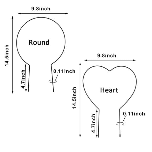 Pyöreä kasvituki ja kiipeilyteline puutarhakasveille, pyöreä Round Round