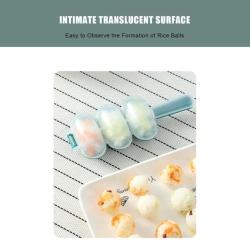 Risbollsformare Shaker 1-pack, DIY 3-håls | Risbollsformare shaker 1-pack och DIY 3-håls minisushiform för barnens bentolåda och lunch