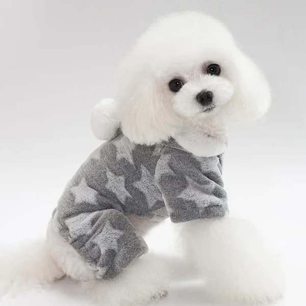 Hund Fyra Benad Hoodie Husdjurströja Hund Varma Kläder Höst Vinter