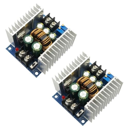 20A højeffekt 300W CC CV Buck-modul DC 6-40V til DC 1,2-36V Step Down-konverter justerbar spænding (2-pak)