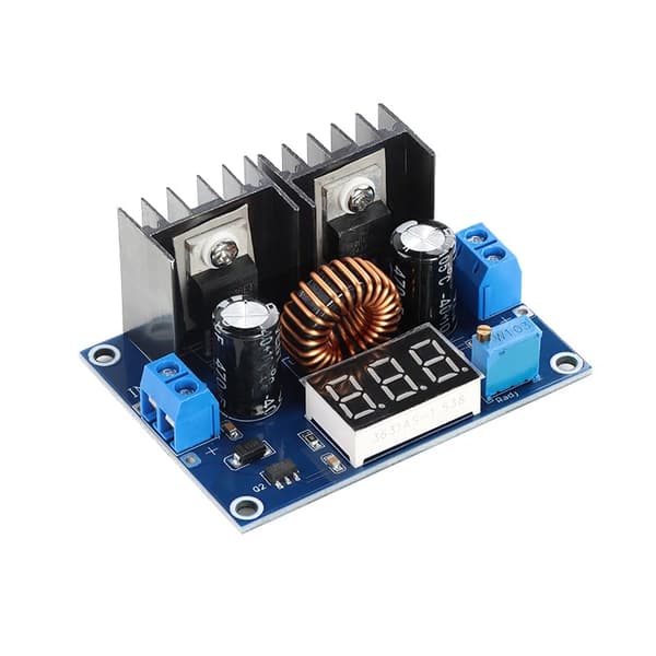 2 stk. XL4016 DC-DC Buck Converter Modul, 8A Justerbar Step Down Strømplade med Høj Strøm til Batterier, Motorer og LED'er 8A Digital display