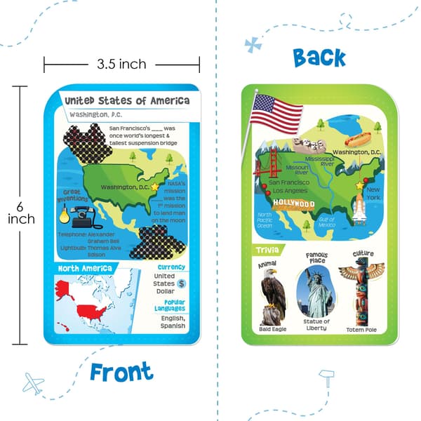 Imagimake Mapology World Flash Cards til børn 8+ år World Flashcards