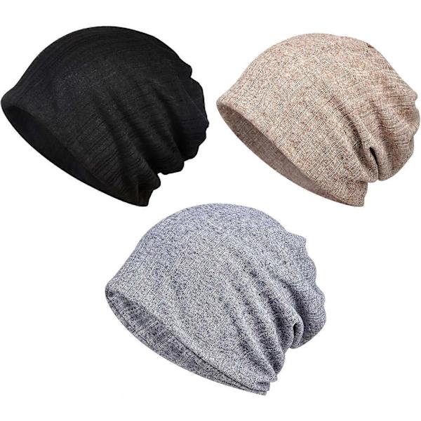 Dame Chemo Hodeplagg Hatter Bomull Slouchy Lue Skjerf