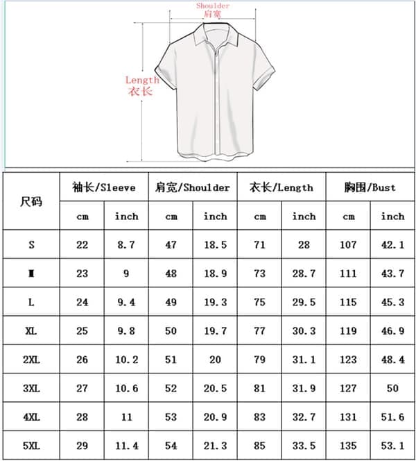 Retro Button Down-skjorter for menn 50-talls Rockabilly sommertopper #3 S