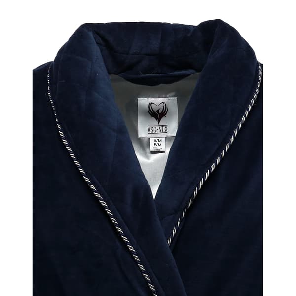 Ascentix Velour Røkejakke med satengfôr (menn) Navy Small / Medium