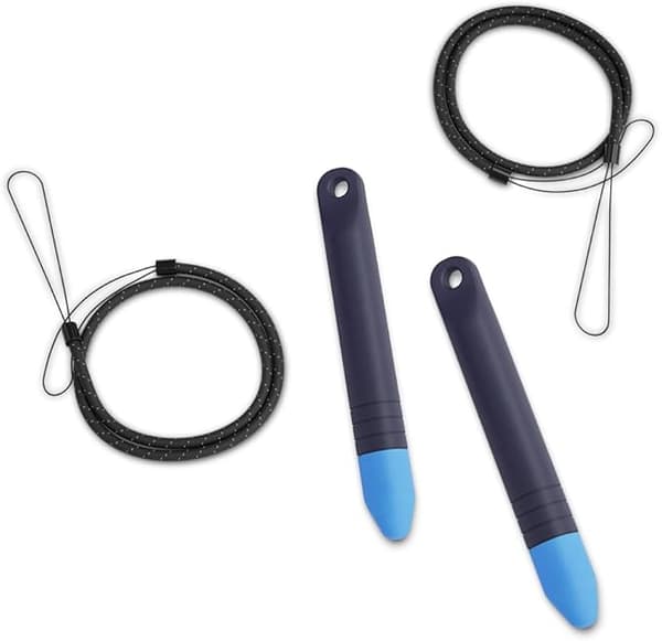 Amazon Børnevenlig Tablet Pen med Snor, 2-delt Sæt blue