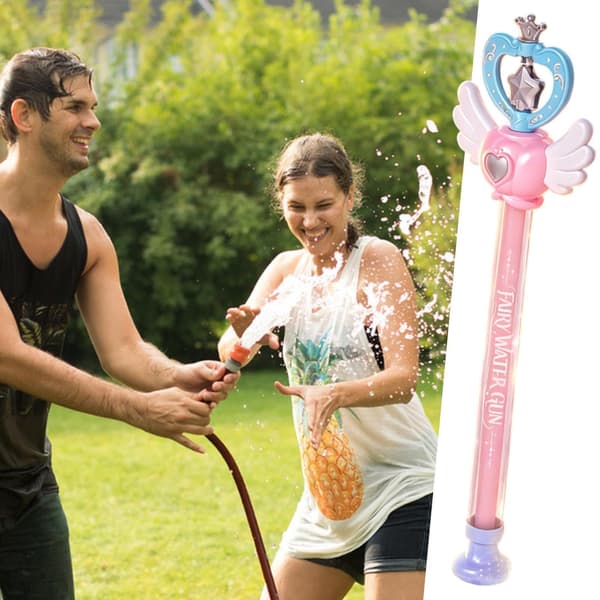 Vandsoaker fe-tryllestav, træk ud spray leg sommeraktivitet Pink