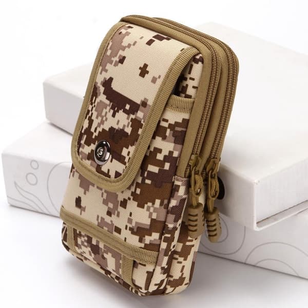 Axelremsväska för kvinnor och män, multifunktionell magväska, handväskor, telefonväskor, midjeväska, bältesväska, ID-väskor Camouflage 3