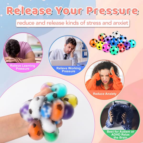Stressbollar för vuxna, klämleksaker Stress Balls