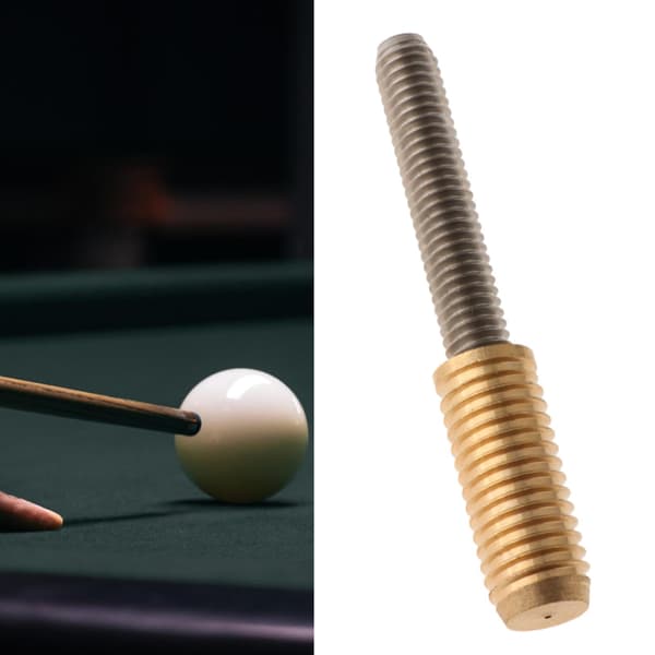 Billard Pool Kø Samleled Stift Indsats Rustfrit Stål & Kobber Forbindelsesskruer Universal Pasform Udskiftning Reparationstilbehør til 2-delt Standard