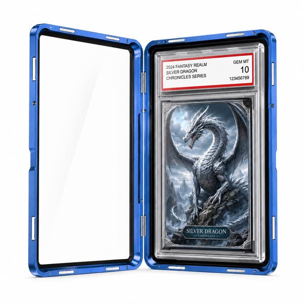 SUGGLESAFE PSA Slab Case, Magnetiskt 9-punktslås Display Protector, Blå Blue