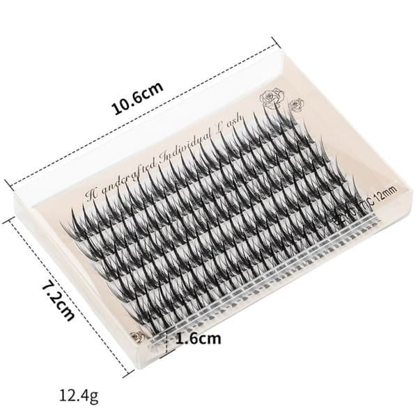 6 rækker individuelle vipper bløde og tykke MIX 8-12 mm