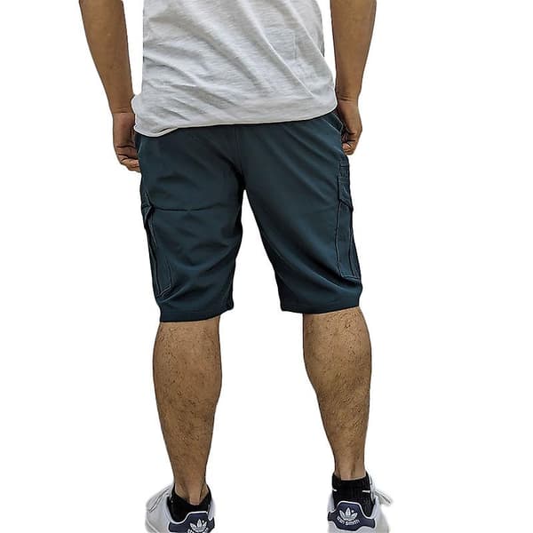 Camel Active Herrshorts Snabbtorkande Polyester Stretch Cargo Sommarstrandbyxor Dark Green M