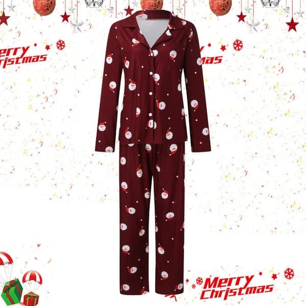 Familie julepyjamas matchende sæt baby julepyjamas, far, størrelse S Dad S