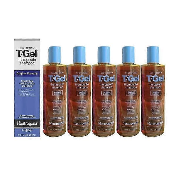 26^1-5x flassjampo for sensitiv hodebunn, lindrer kløe, sulfatfri mild formel 5PCS