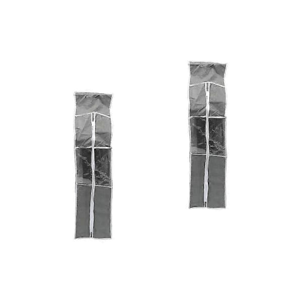 2-pack grå dammtäta hängande klädöverdrag