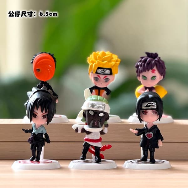 Naruto Blind Box Figur Gaara Naruto Kakashi Anime Modell Skrivbordsdekor