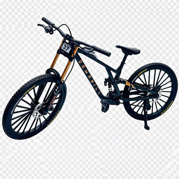 Finger Mountain MTB Cykelmodel til Voksne 1:8 Skala, Sort Black
