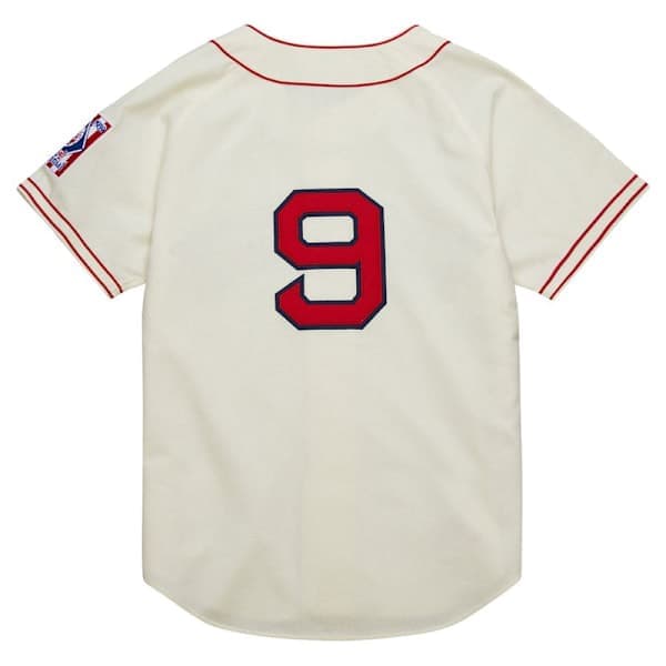 Boston Red Sox Tröja Vuxen 9 Vit Hemmatröja Vit S S S