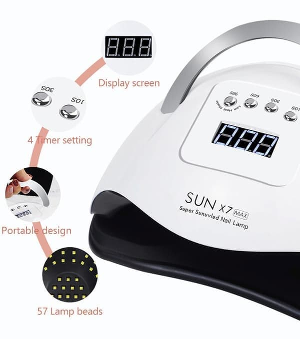 180w Sun negletørrer UV-lys gelhærdemaskine timer LED professionelt værktøj
