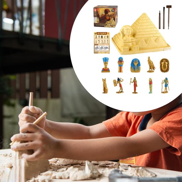 Pyramide graveutgravningsleketøy DIY klasseromsutstyr for barn