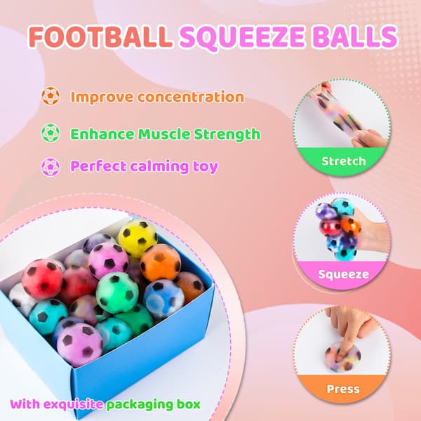 Stressbollar för vuxna, klämleksaker Stress Balls