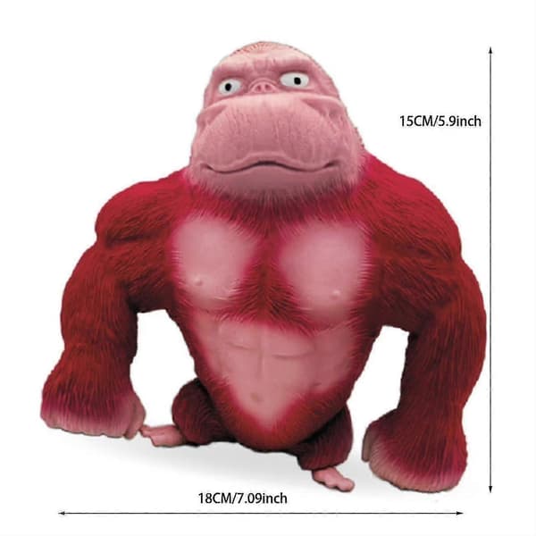 Maxi Baba Stor Orangutang Klämventil Docka Stresslindrande Klämleksak Red