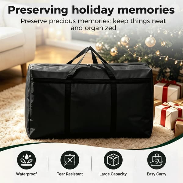 Stor rejsetaske, sammenfoldelig opbevaringstaske, overdimensioneret flyttetaske, multifunktionel håndbagage, sort, medium Black Medium