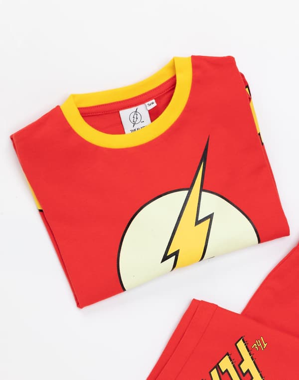 DC Comics Gutter Langermet Langbenet Pyjamas Sett Rød The Flash Red 13-14 Years