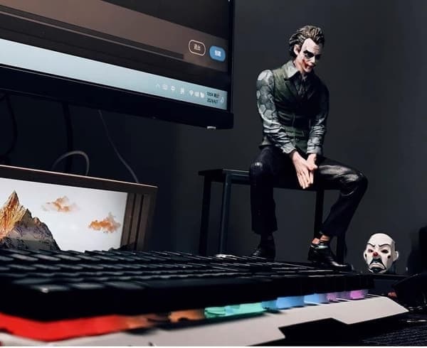 Jokers biltillbehör Clown Kontors heminredning, Vit