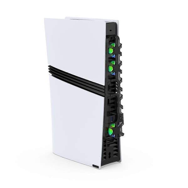 For PS5 PRO kjølevifte USB 3.0-port og med RGB-belysning