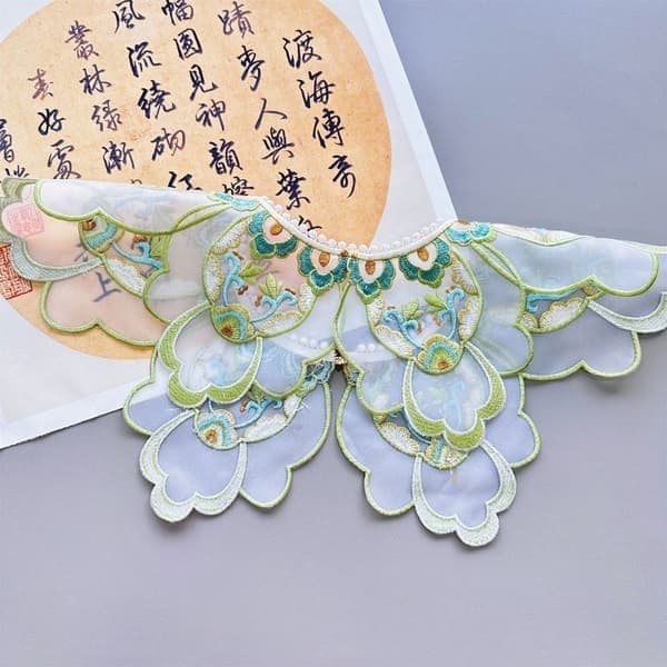 Hanfu Cloud Shoulder Hestefjes-skjørtkrage A A