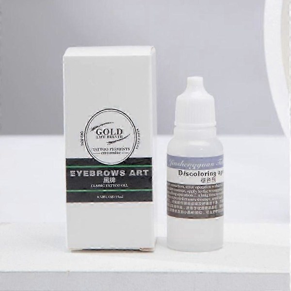 Fjerningskrem for microblading, 15 ml permanent sminkefjerner color fixative