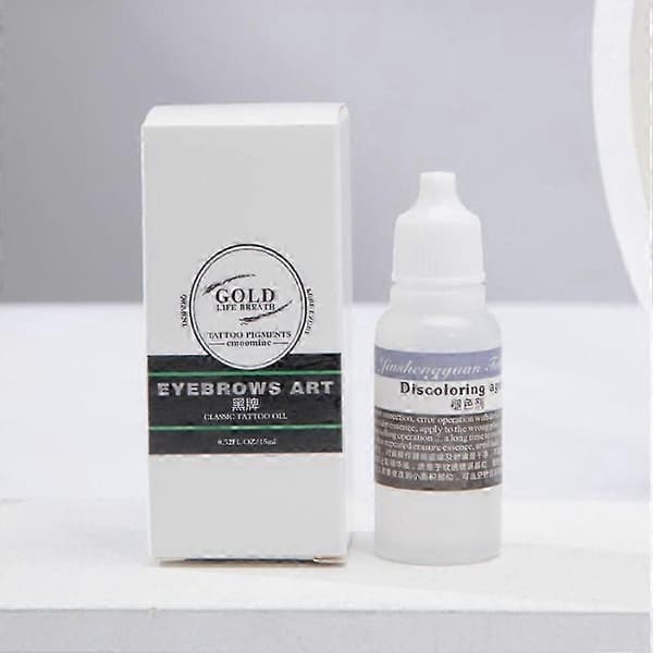 Microblading fjerningskrem, 15ml permanent sminkefjerner color fixative
