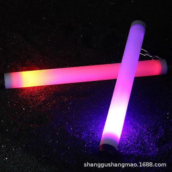 LED Nunchaku Ljus-Performance Leksaker - Högkvalitativ Lek Rainbow 4-Light 28cm