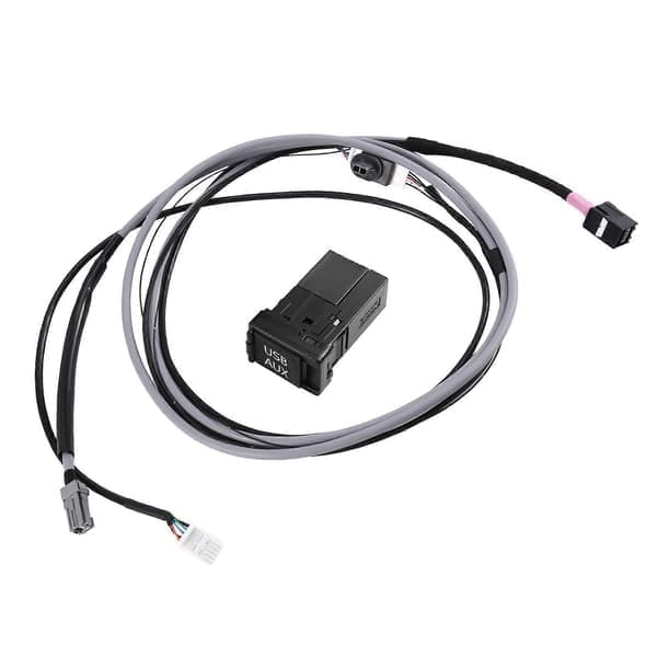 USB AUX Interface Switch 5-bens stikadapterkabelsæt til Toyota Corolla Camry Reiz RAV4 Prius Verso Highlander
