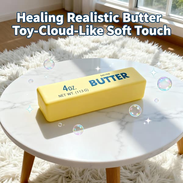 Midou Slow Rising Dumpling Squishy Butter Squeeze Toy Sensorisk Stressaflastning Squishies Blødt og Strækbart Fidget Legetøj til Angstaflastning Fest Dumpling Squishy Butter