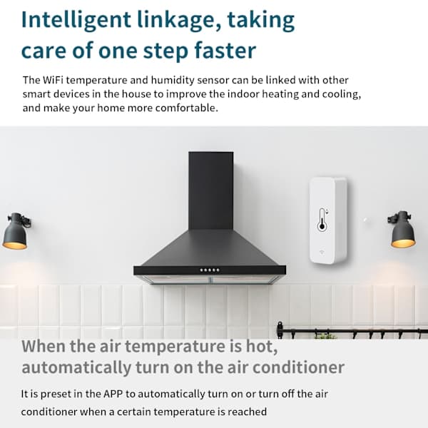 3 stk WiFi cozylife Temperatur- og fugtighedssensor