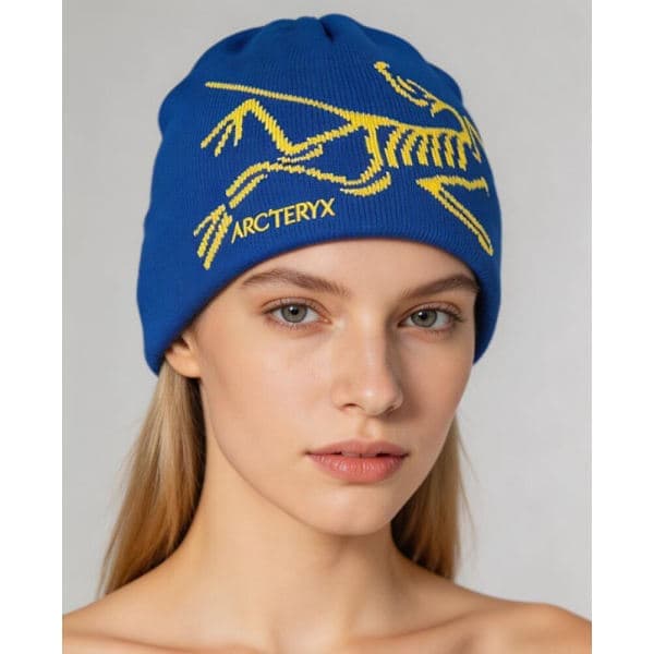 Arc'teryx Bird Head Toque Mössa Blå Merinoull Stickad Vintermössa Unisex Blå Blue