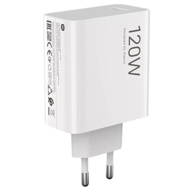 Xiaomi-kompatibel 120W HyperCharge Combo, Type-A EU-stik hurtigoplader