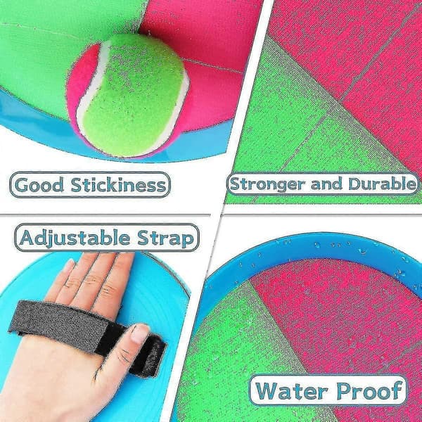 Padle Toss Catch Set - Padle Catch Game Toy (sett med 3) Kit