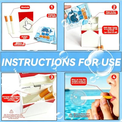Bubbelcigarettpaket, bubbelblåsare stressavlastningsleksak