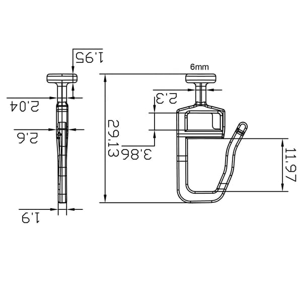 Glidkroker for Gardinskinne 50 Stk Hvit