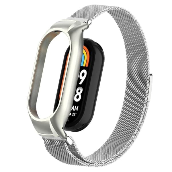 Milanese Loop Metallarmbånd Xiaomi Smart Band 8 Sølv