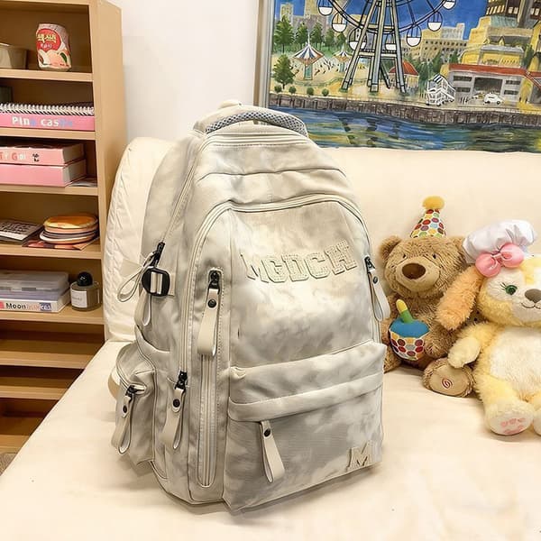 Female backpack, new large capacity, male high school student, junior high school student, backpack, backpack, college student computer bag Black without accessories