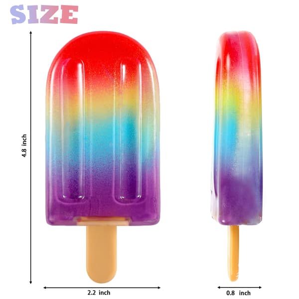 Popsicle Squishy Sugar Ice Cream Squishies Klämleksaker Colorful