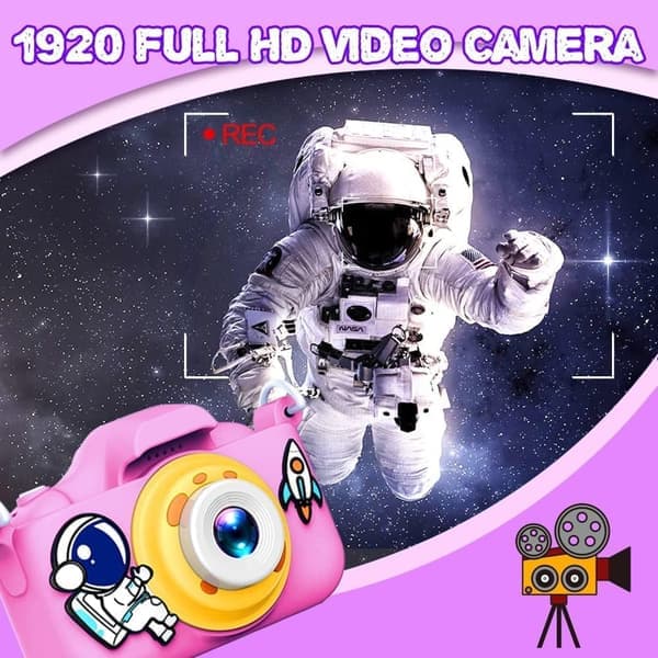 Børnekamera til børn, 20MP HD digitalkamera, bærbart selfie med 32GB SD-kort