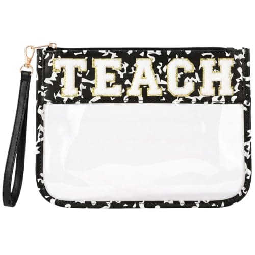 TEACH Chenille Letter Sminkepung, Takknemlighetsgave, Skrivebok Composition Book