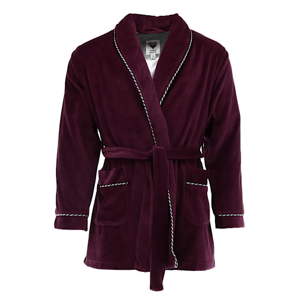 Ascentix Velour Smokingjacka med satinfoder (Herr) Burgundy Large / Xlarge